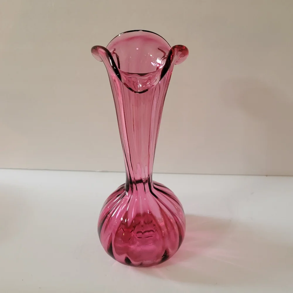 Vintage Hand Blown Glass Vase